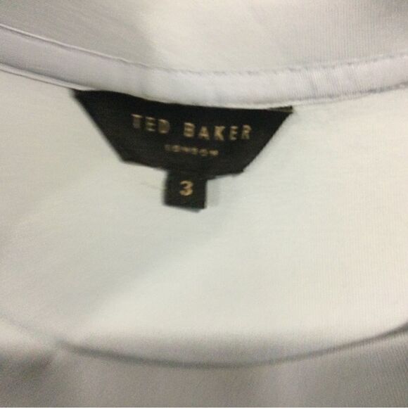 TED BAKER Irissa Puffed-sleeve Cotton-blend Jersey Sweatshirt In Pl-blue - Picture 7 of 9